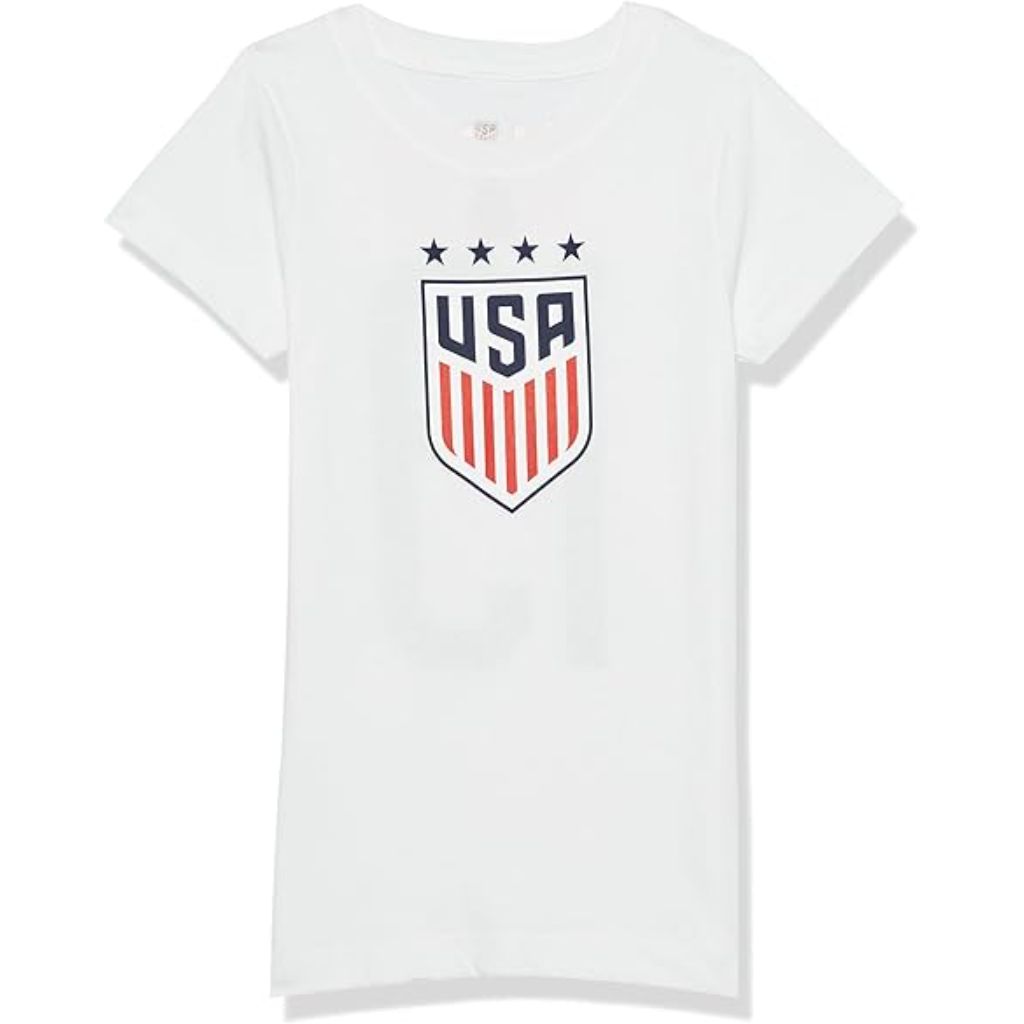 SZ M 10/12, USA National Team Name and Number Tee, | White