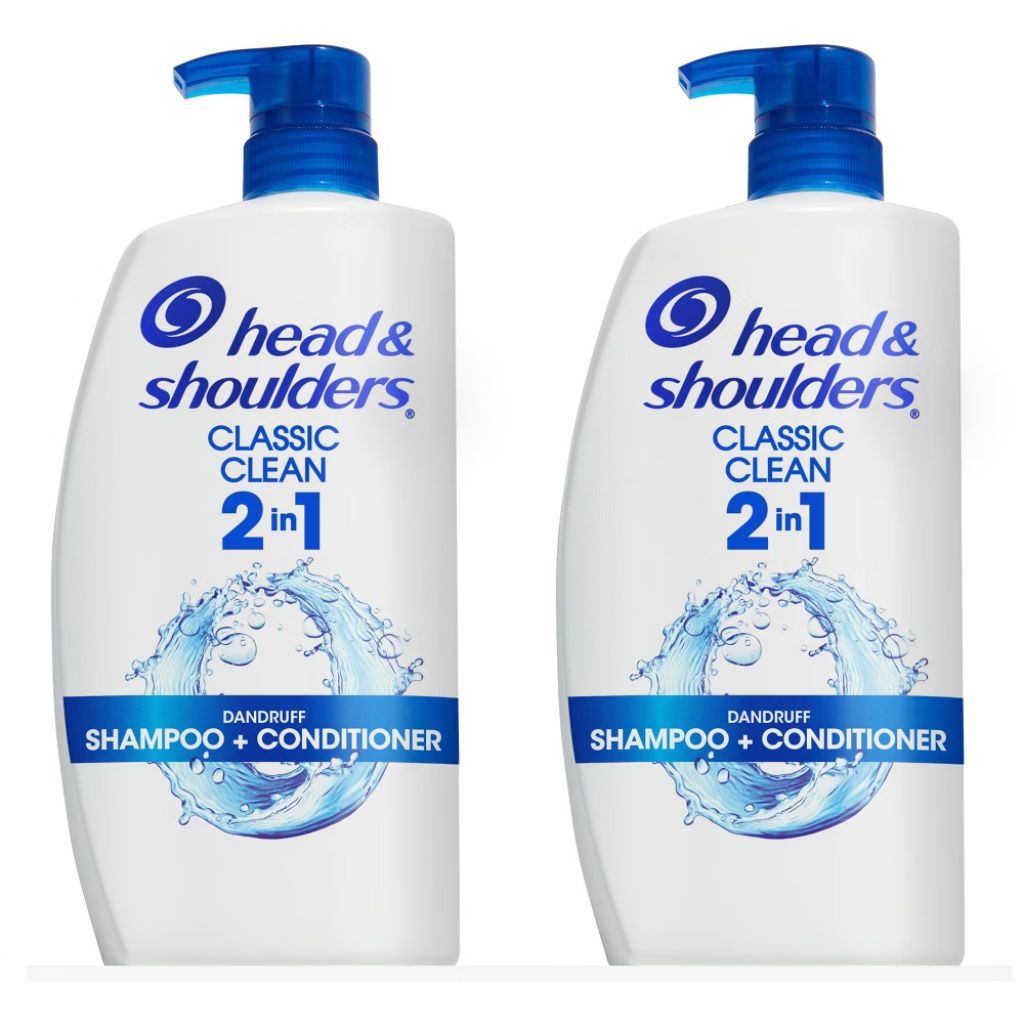 Head & Shoulders 2 in 1 Shampoo Conditioner  Classic Clean  32.1 oz  2 Pack