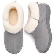 RockDove Women's Closed Back Slippers with Memory Foam, Size 10 US Women, Light Grey