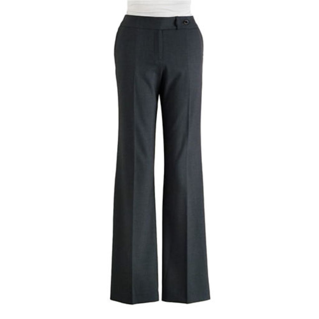 Calvin Klein Women's Classic Fit Straight Leg Suit Pant, Charcoal, 8