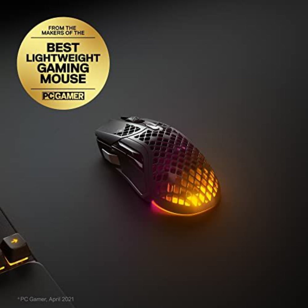 SteelSeries Aerox 5 Wireless Gaming Mouse, Bluetooth/2.4 GHz-18K