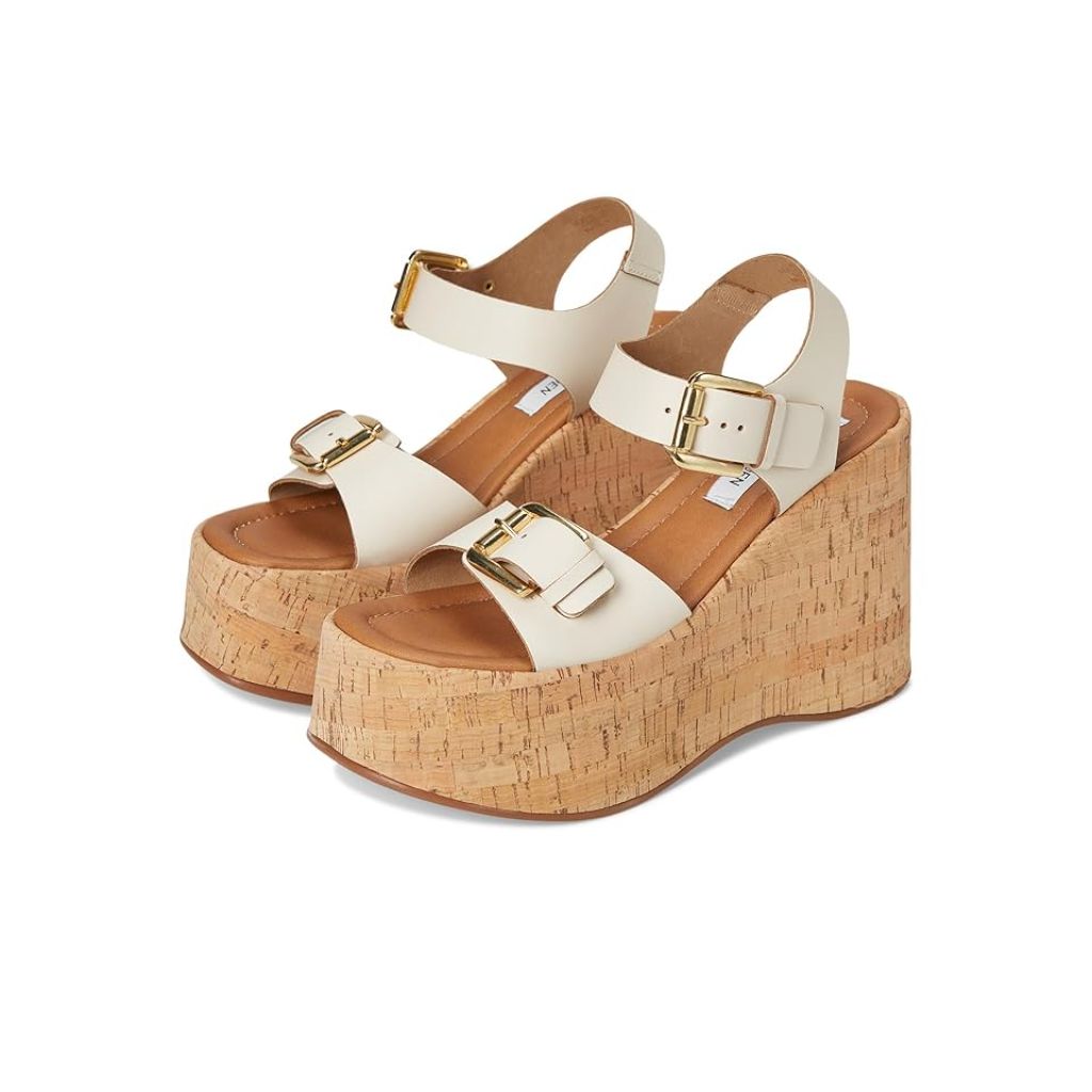 Steve Madden Women's Sandals River  Bone Leather  - 11
