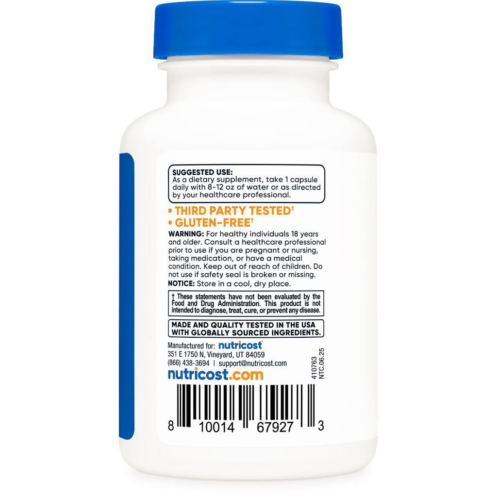Nutricost KSM-66 Ashwagandha Root Extract 600mg, 60 Veggie Caps