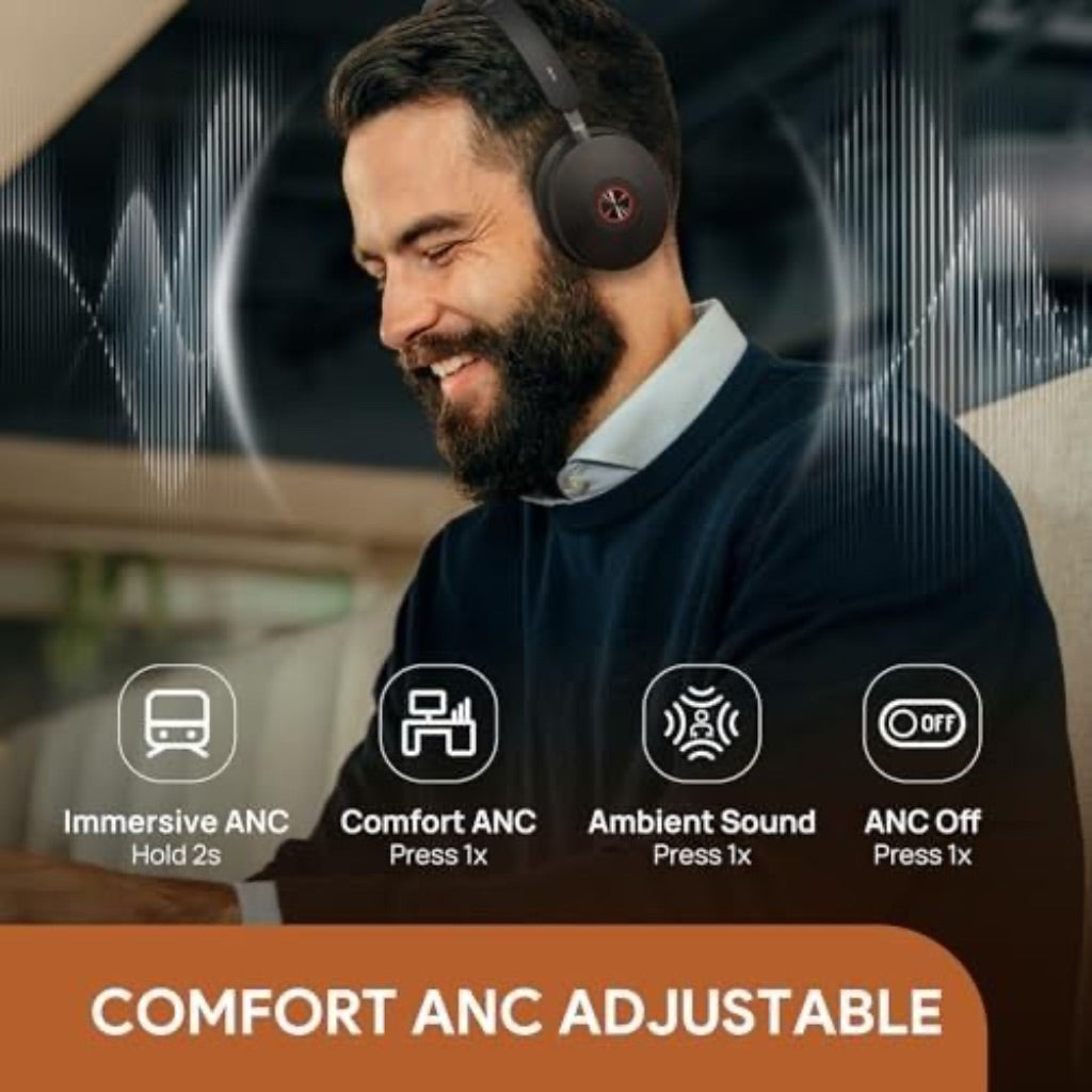 Yealink BH74 ANC Wireless Bluetooth Headset with Stand and Mic for Microsoft Teams Premium, Open Ofﬁce Certified, Zoom Certified