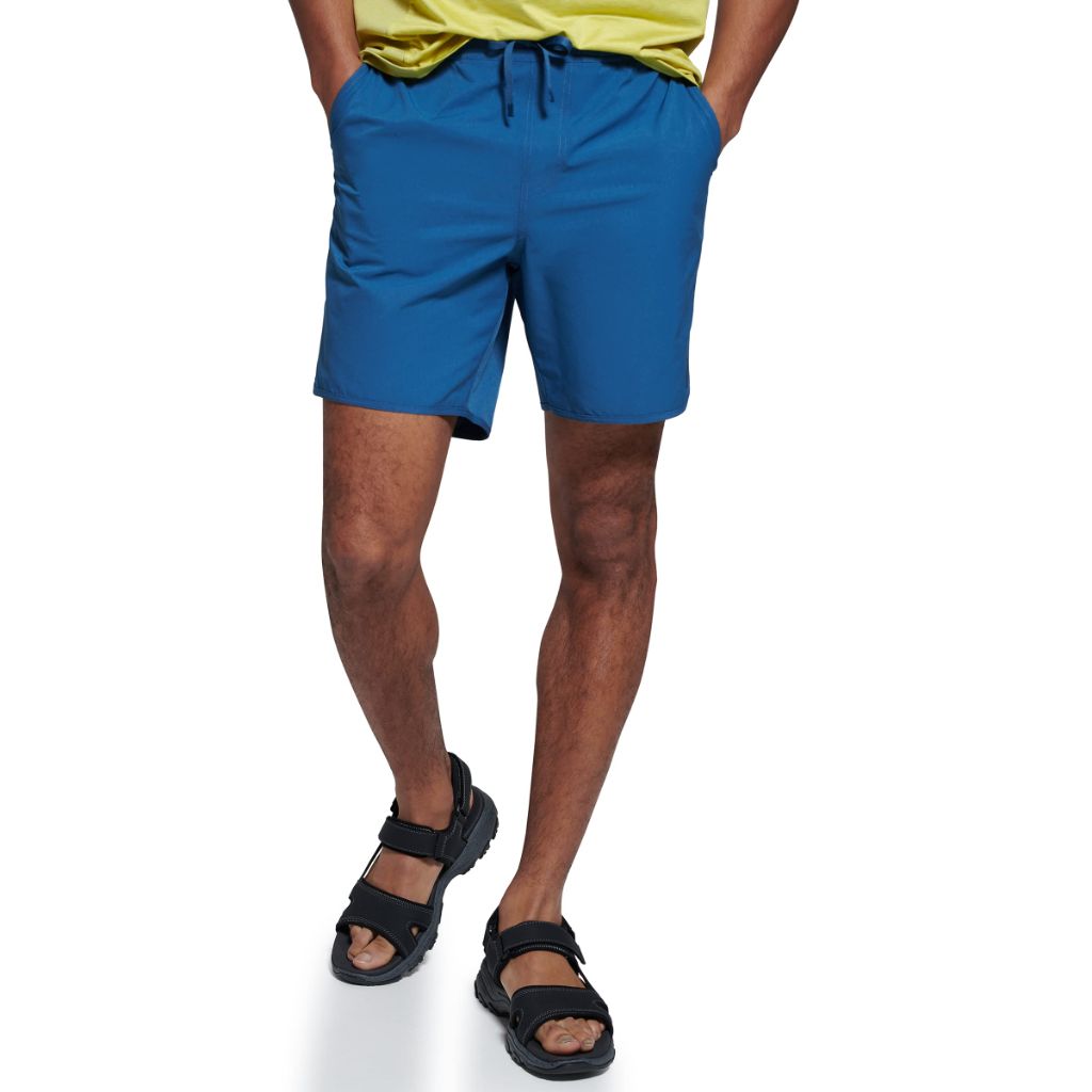 SZ M, BASS OUTDOOR Men's Shorts Mens Woven Shorts, Ensign Blue