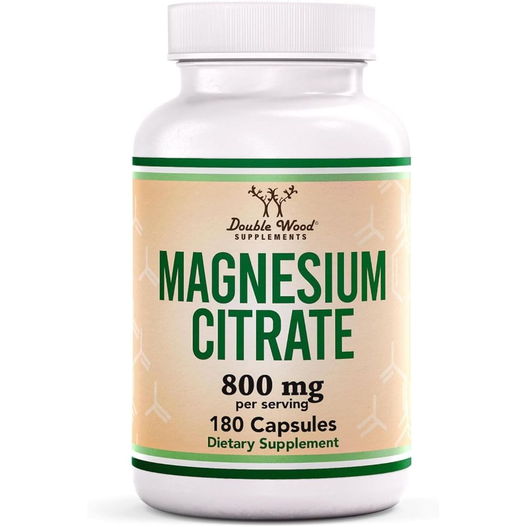Double Wood Magnesium Citrate 800mg Digestion & Constipation Support - 180 Caps