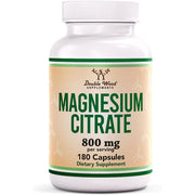 Double Wood Magnesium Citrate 800mg Digestion & Constipation Support - 180 Caps