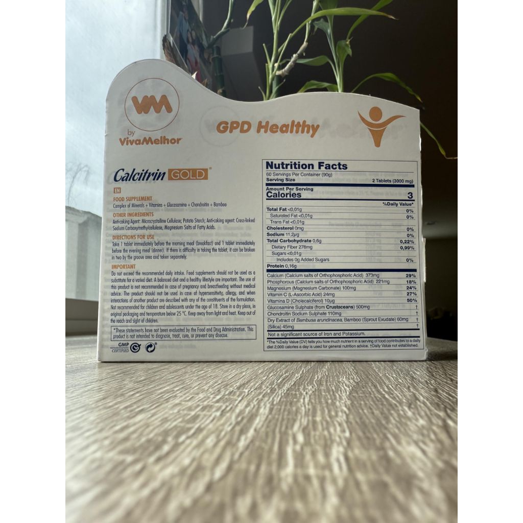 Soy Sano Calcitrin Gold Dietary Supplement, Mobility Reinforcement | 60 Tablets