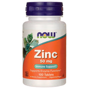 NOW Foods Zinc Gluconate, 100 Tablets / 50mg