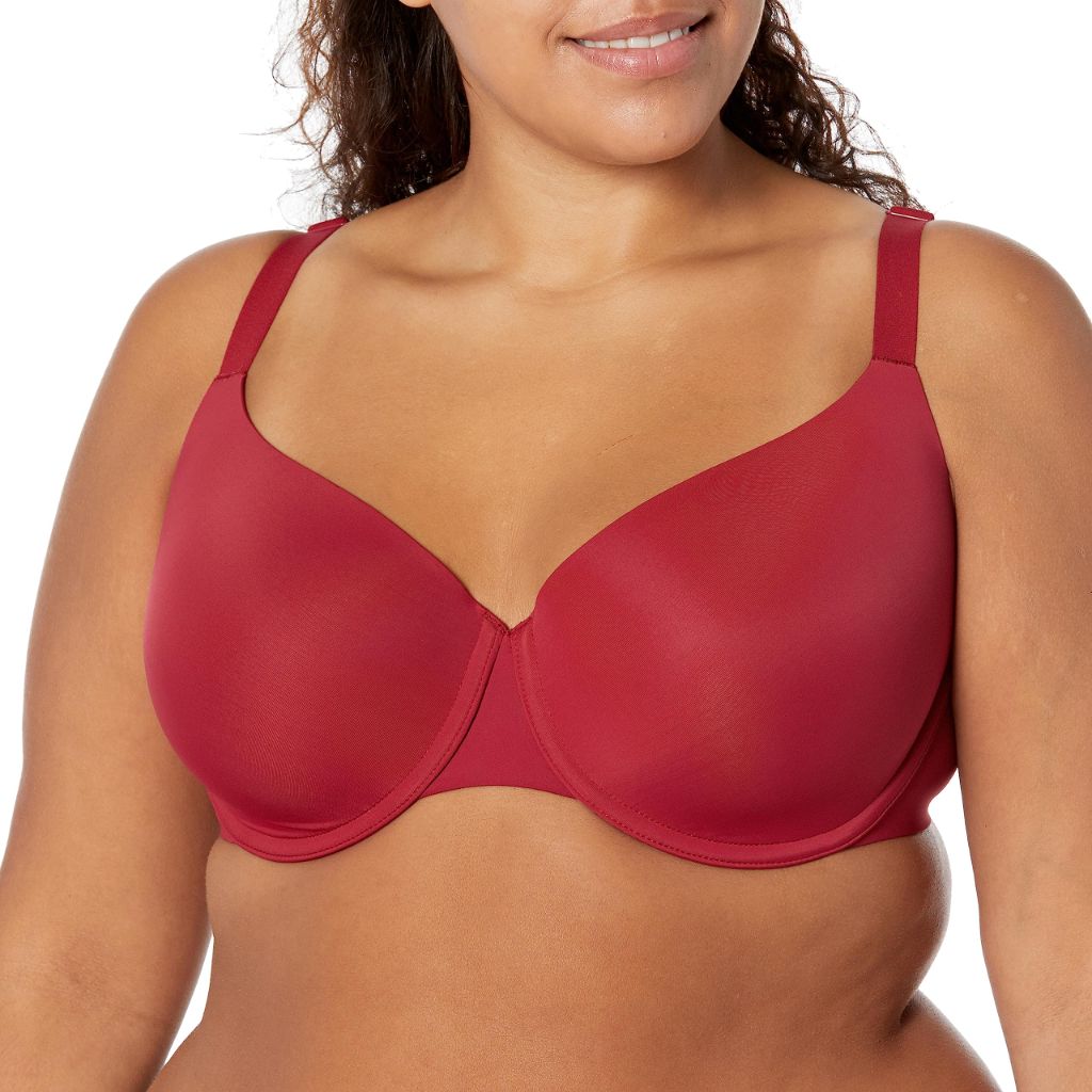 Amazon Essentials Women's Full Coverage Underwire Supportive Padded Bra, Pack of 2, Burgundy/Chocolate, 42A