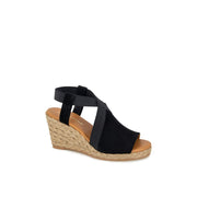 André Assous Women's NALIK Wedge Sandal, Black - size 8