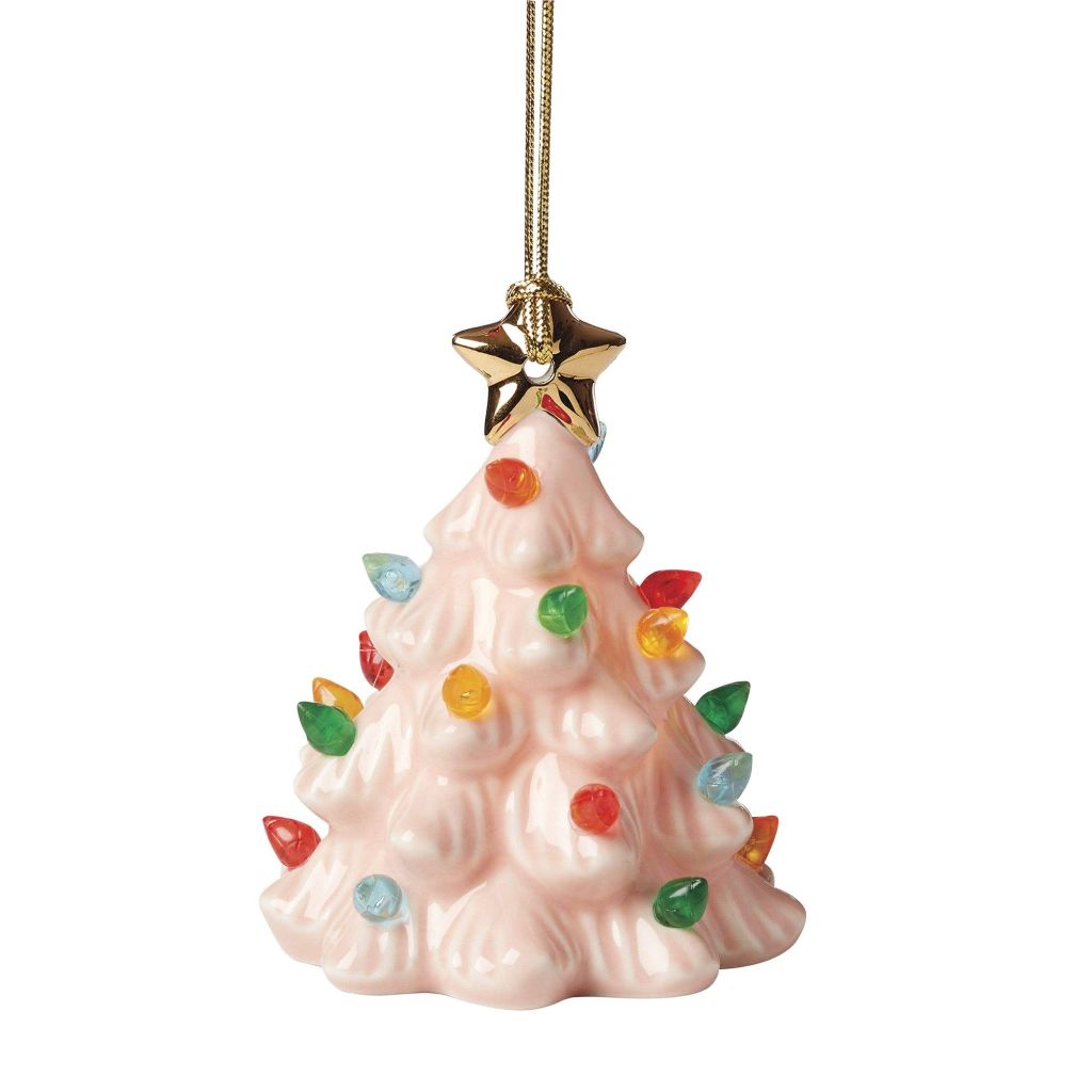 Lenox Treasured Traditions Pink Lit Tree Ornament