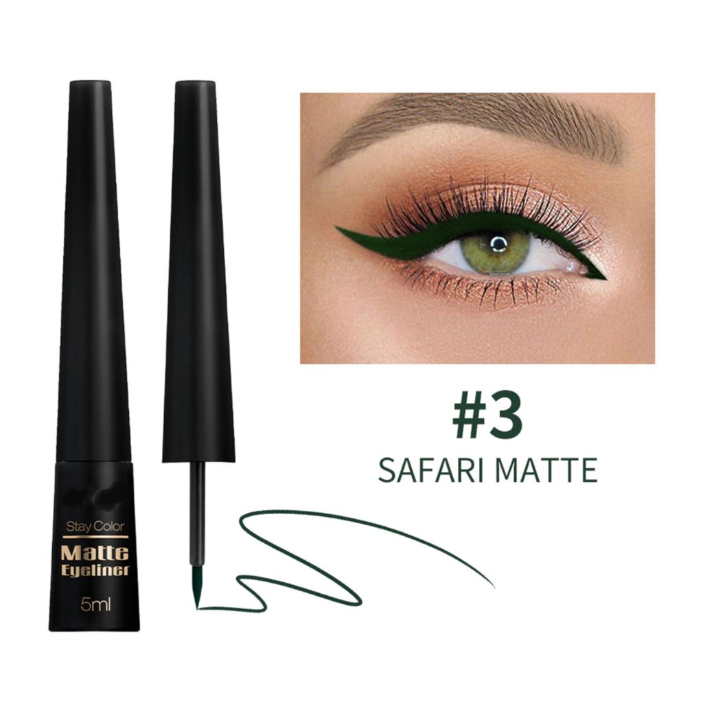 MAEPEOR Ultra-Fine Liquid Eyeliner Light Brown High-Pigmented Matte (L03 Safari Matte)