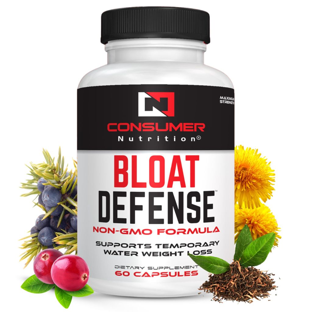 Consumer Nutrition Diuretic Pills Water Flush Maximum Strength - Water Retention and Water Away Pills for Women & Men with Apple Cider Vinegar, & Dandelion Leaf for Bloating 60 Capsules