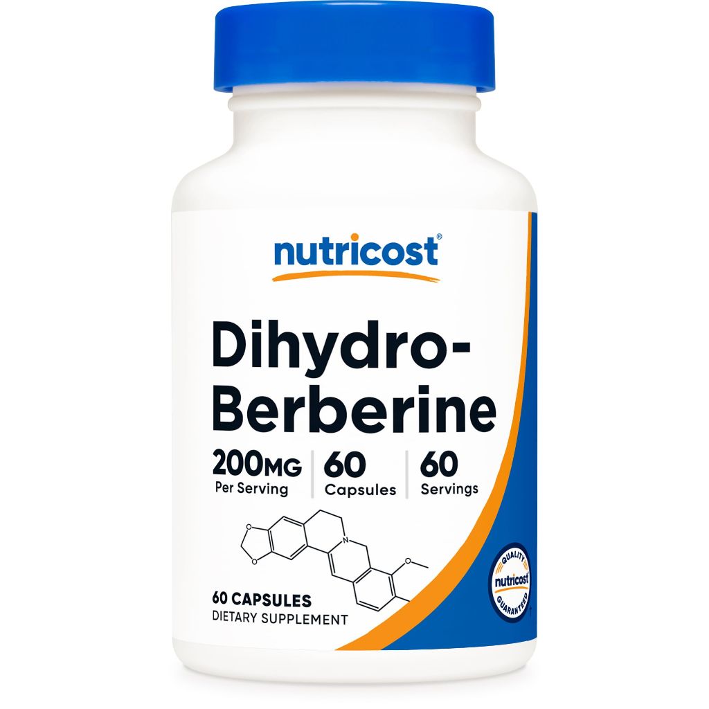Nutricost Dihydroberberine Capsules (200mg, 60 Capsules) - More Bioavailable Metabolite of Berberine