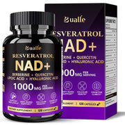 Bualle NAD Supplement, 1000mg -120 Capsules