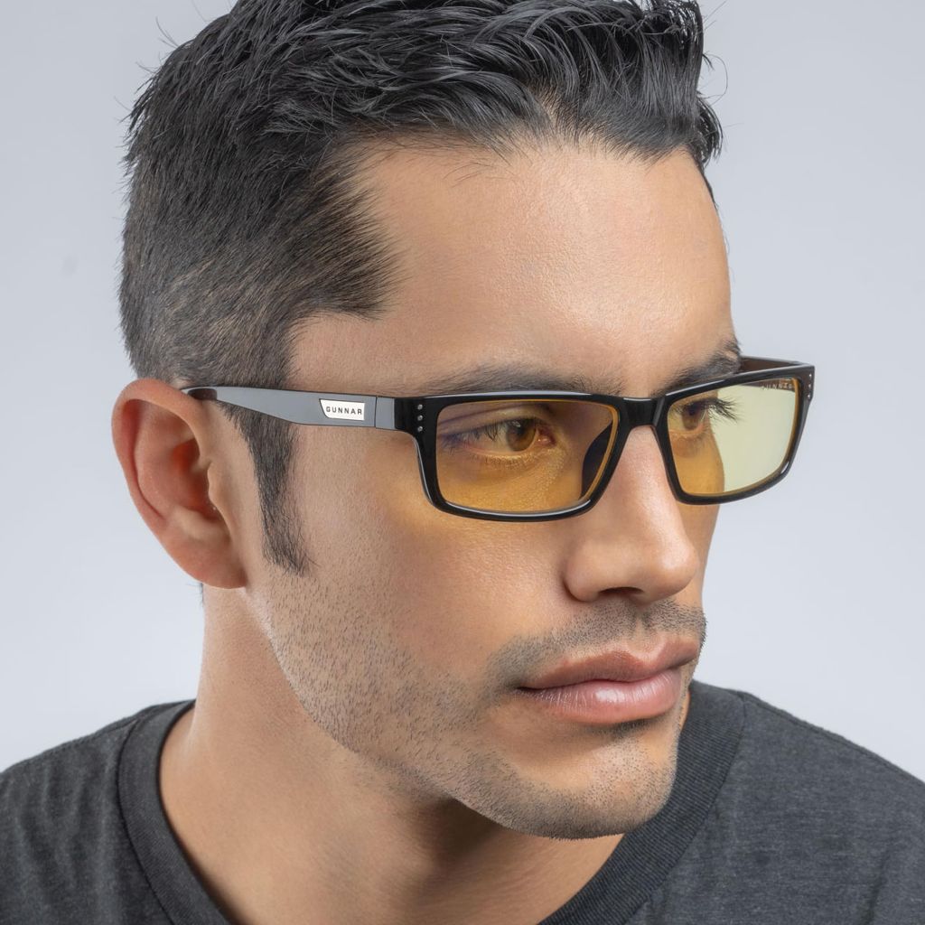 GUNNAR Premium Computer and Gaming Glasses For Men & Women - Riot Amber Tinted