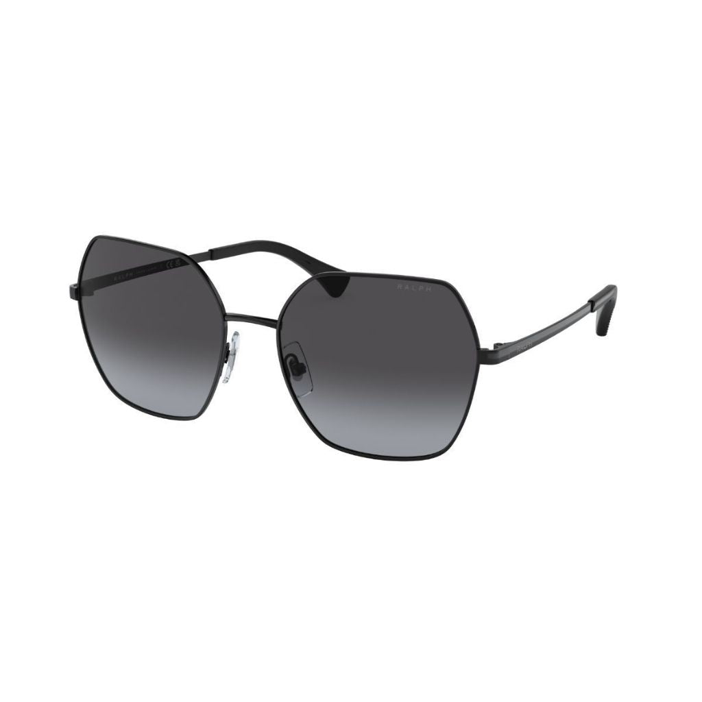 Ralph RA4138 90038G/58 Sunglasses - Shiny Black Frame/Gray Lenses