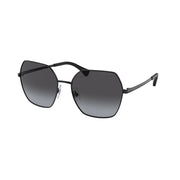 Ralph RA4138 90038G/58 Sunglasses - Shiny Black Frame/Gray Lenses