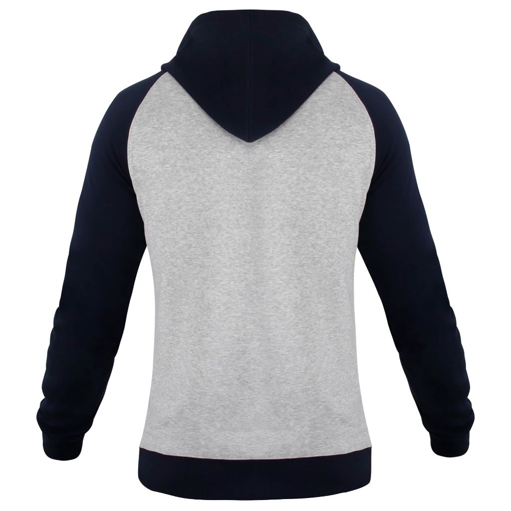 Womens Football City Fans V Neck Raglan Embroidery Athletic Hoodies Pullovers Fleece Sweatshirts - Navy & Grey - 3X-Large