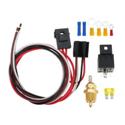 Electric Fan Wiring Kit with Waterproof Relay and Temperature Sensor Switch