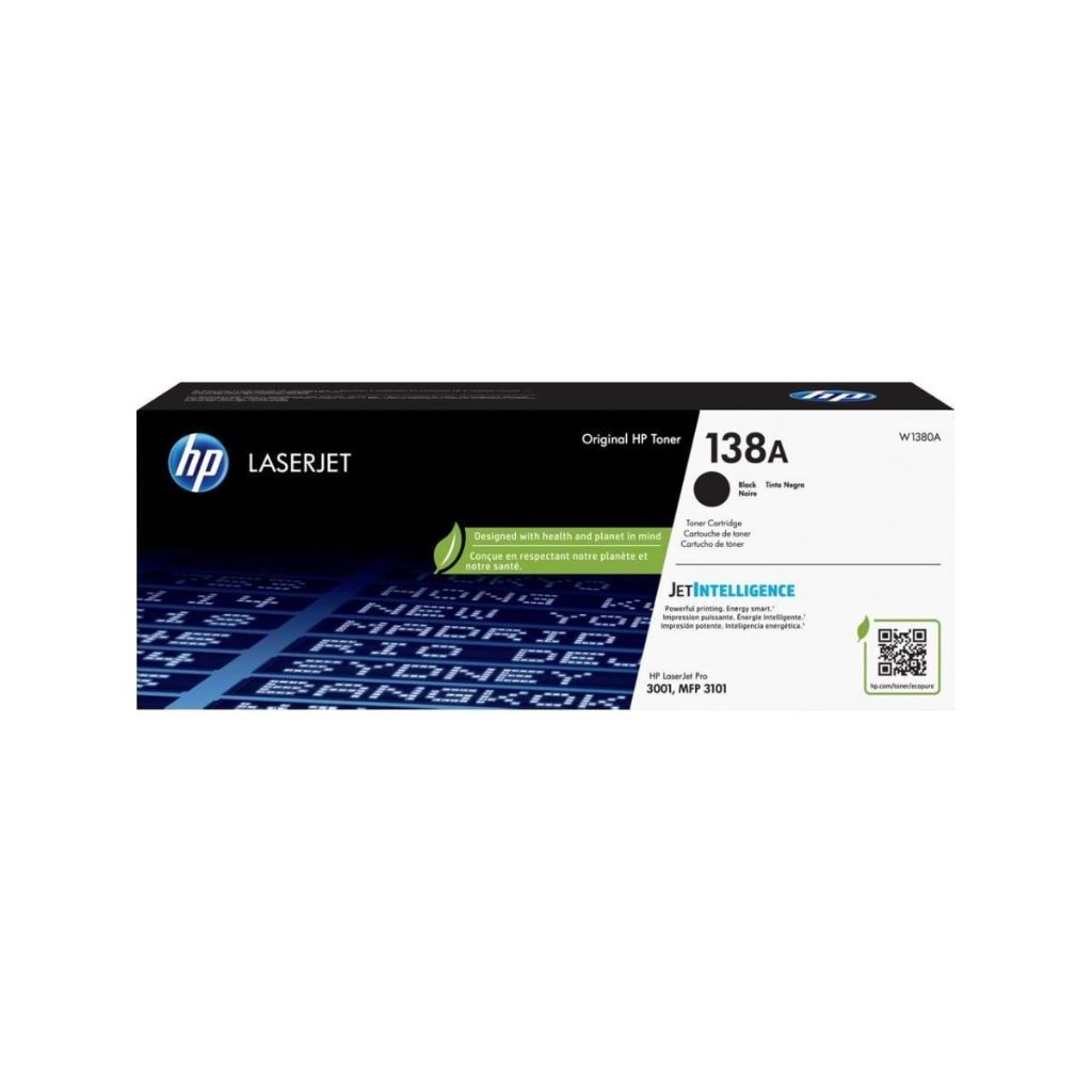 HP 138A Black Original LaserJet Toner Cartridge  Average cartridge yields 1 500