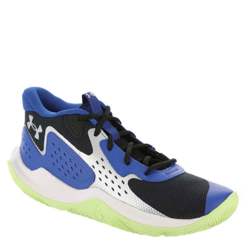 Under Armour Unisex Jet '23, Black/Tech Blue/Metallic Silver, 11(M) / 12.5 (W)