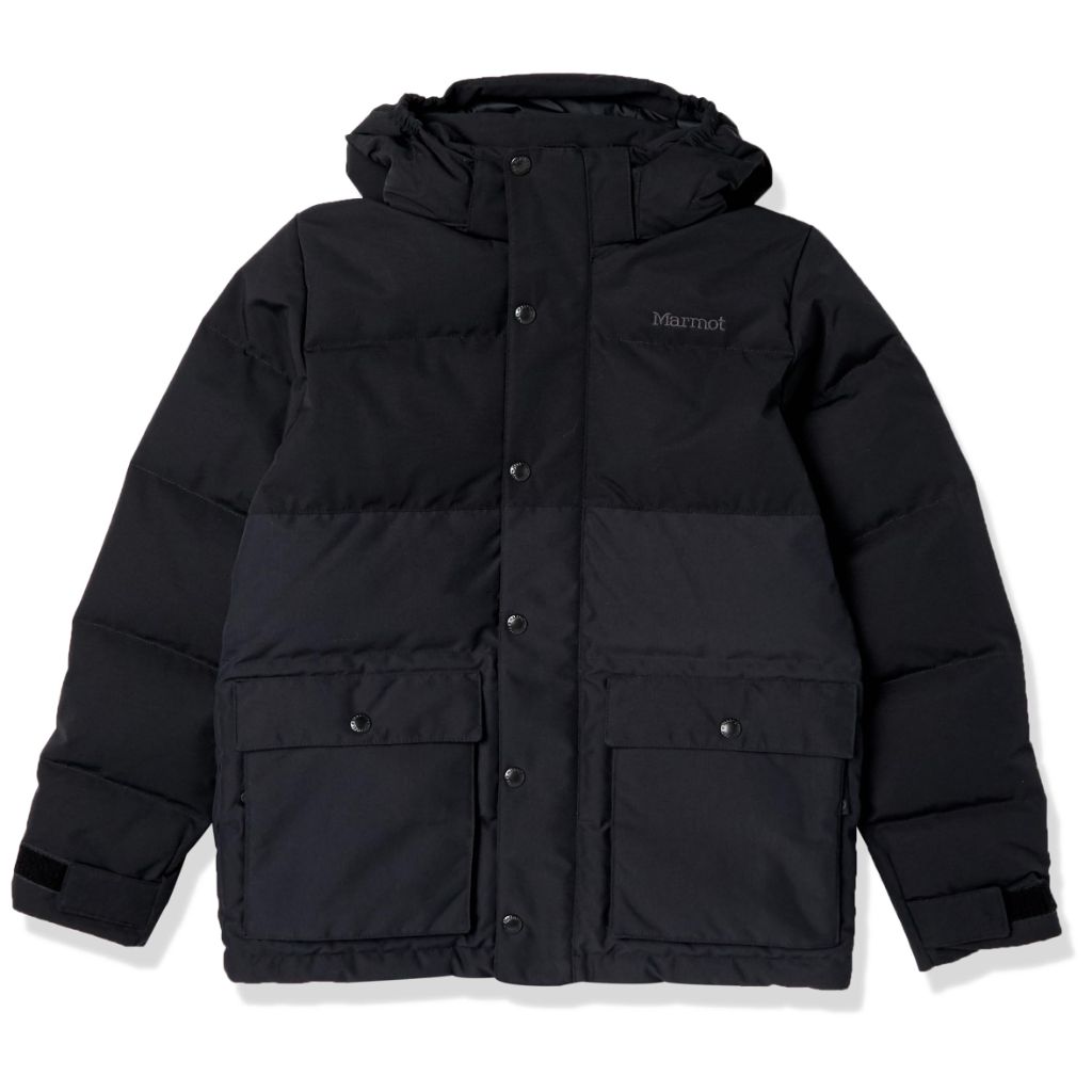 MARMOT Kid's Fordham II Hoody Winter Coat - Black, Size XL