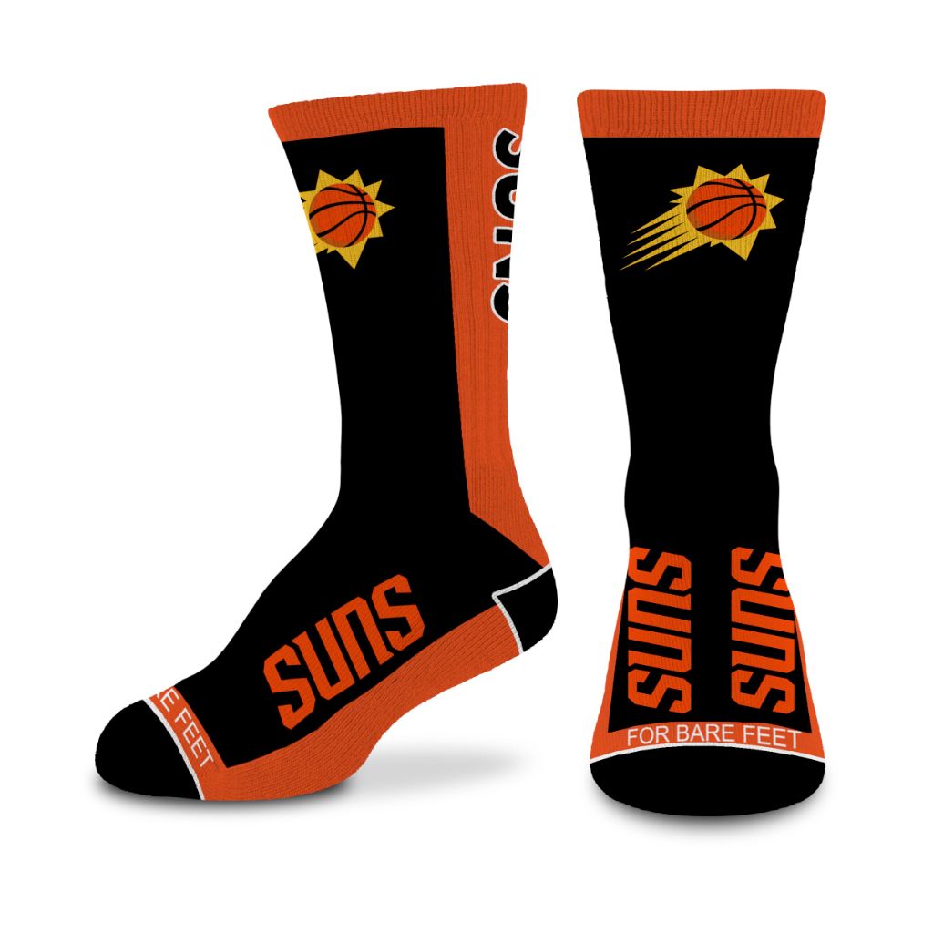 For Bare Feet NBA PHOENIX SUNS MVP Crew Sock Team Color YOUTH