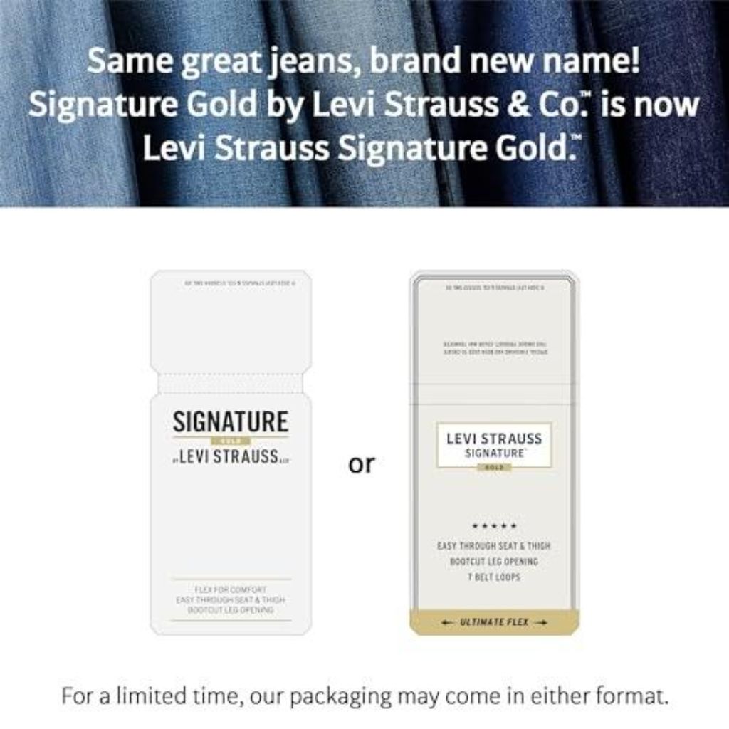 Levi Strauss Signature Gold Women's True Boot Jean Mid-Rise Stretch Denim (Standard and Plus), Golden Star, 18