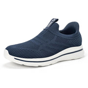 ODCKOI Men's Hands Free Slip On Shoes - Laceless Comfortable Walking Sneakers