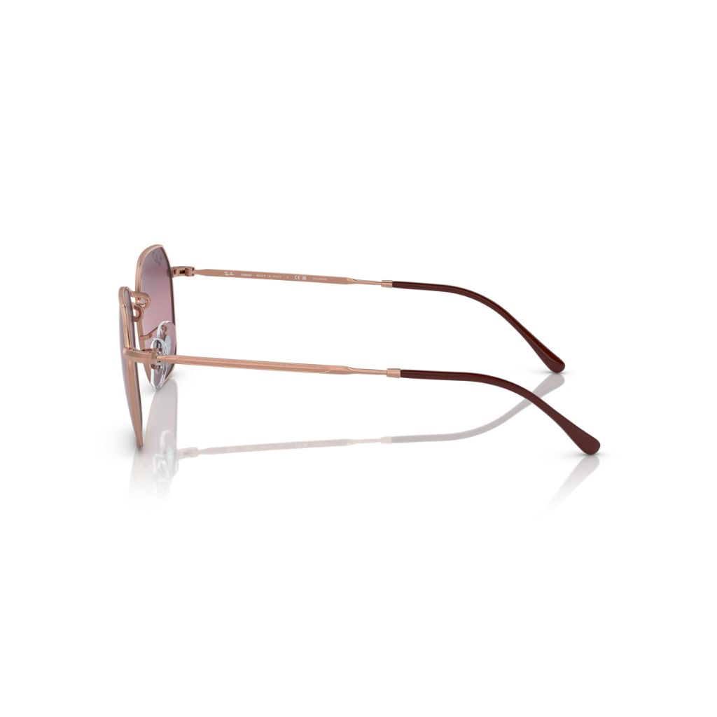Ray-Ban Unisex RB3694 Jim Square Sunglasses, Rose Gold/Red Mirrored Polarized, 55 mm