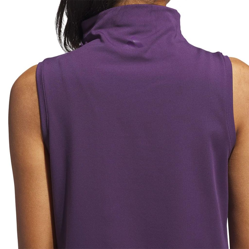 Adidas Women's Ultimate365 Sleeveless Mock Neck Top, White, X-Large