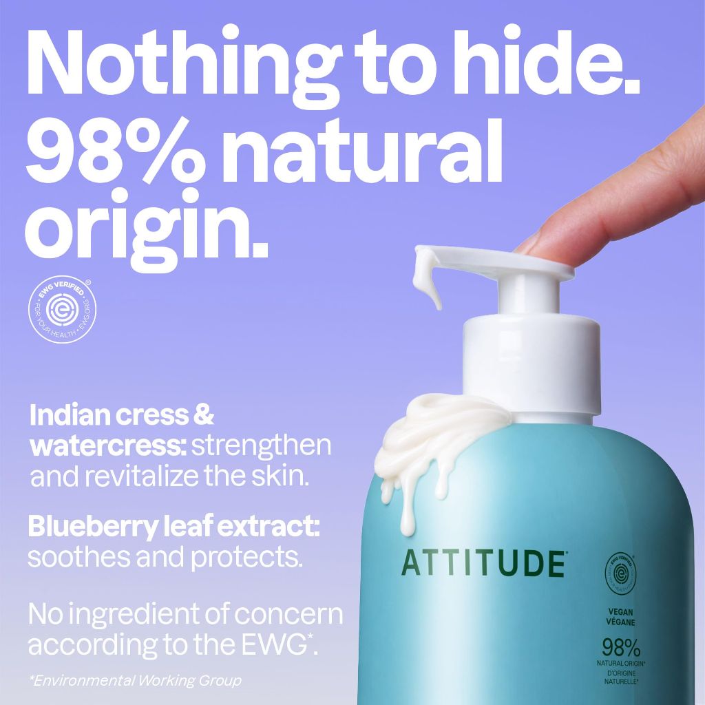 ATTITUDE Body Lotion, Unscented, 16 Fl Oz