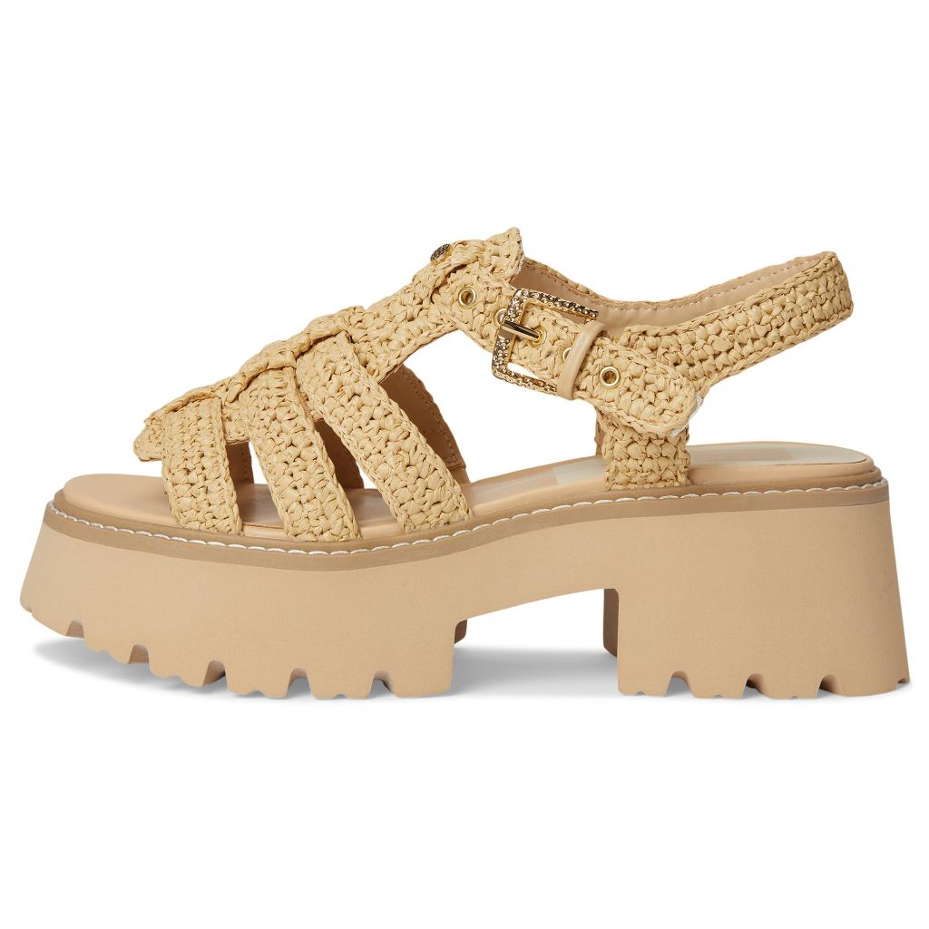 Dolce Vita Women's Latice Sandal, Light Natural - size 10.5