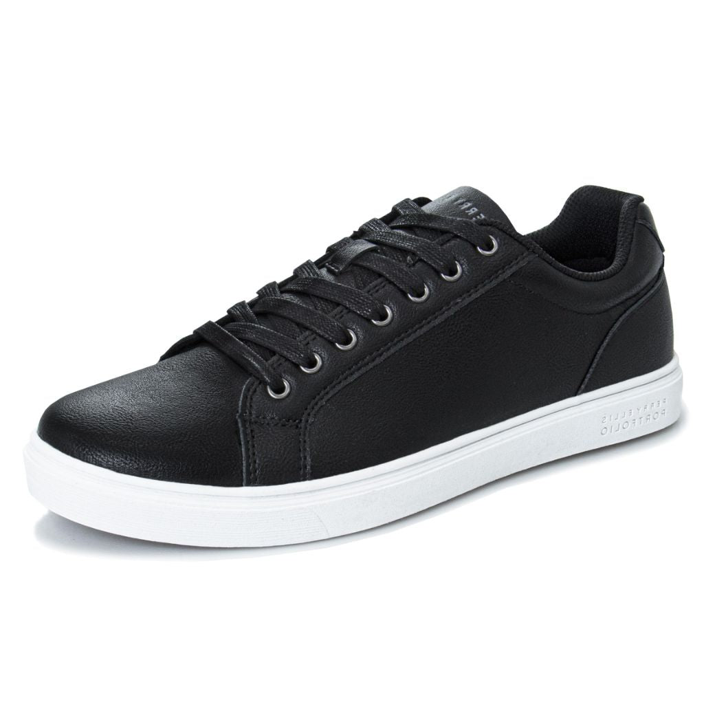Perry Ellis Boy's Vincent Sneaker, Black, 13 Little Kid