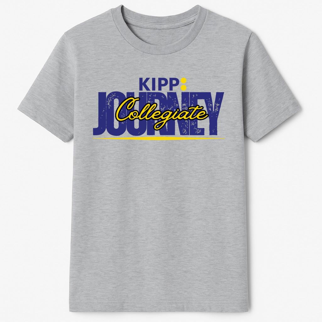 Kipp Texas Kipp Journey Collegiate School Short Sleeve Crewneck T-Shirt, Grey, Large