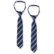 Gymboree,Boys,and Toddler Pre-Tied Adjustable Necktie,Navy Stripe 2-Pack,12-24 MONTHS
