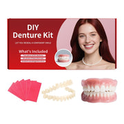 Dentures DIY Kit: Full Set Top & Bottom Fake Teeth for at-Home Smile Enhancement - Easy & Universal Fit-ZZ2
