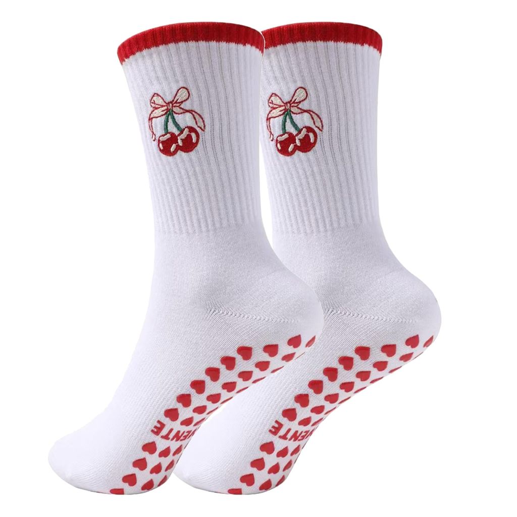 KAKAVENTE Pilates Socks with Grips for Women,Cute Grippy Barre Ballet