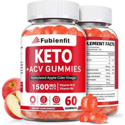 Apple Cider Vinegar Gummies with Mother – ACV Gummies with B Vitamins, Pomegranate & Beet Root – 60 Ct