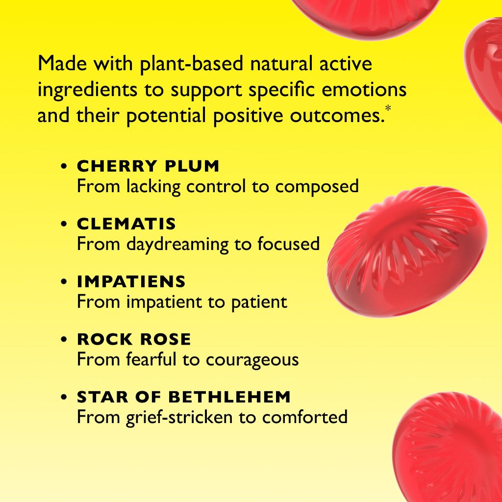 Bach RESCUE PASTILLES, Watermelon Flavor, Stress Relief Lozenges, Homeopathic, Flower Essences - 35ct