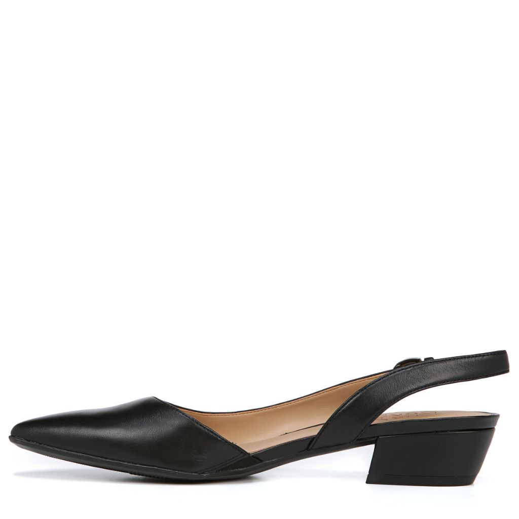 Naturalizer Women's Banks Slingback Pump, Black Leather, 7.5