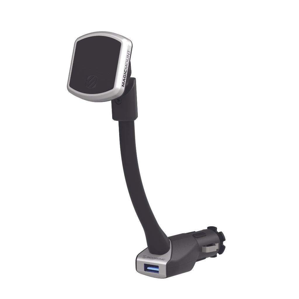Scosche MagicMount Magnetic Power Socket Cell Phone Mount & USB-C Charging Port, MP12VC12-SP1