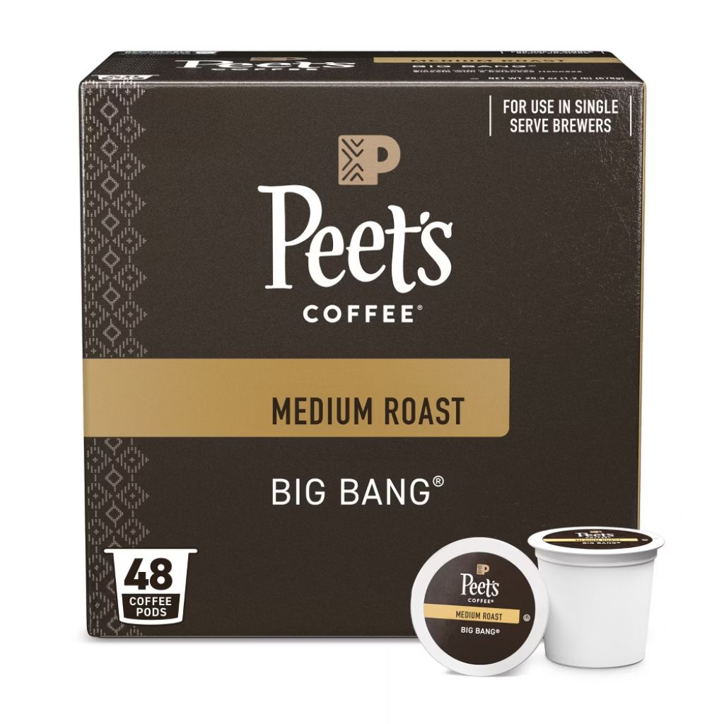 Peet's Coffee Big Bang Medium Roast Keurig K-Cup Coffee Pods, 48ct.