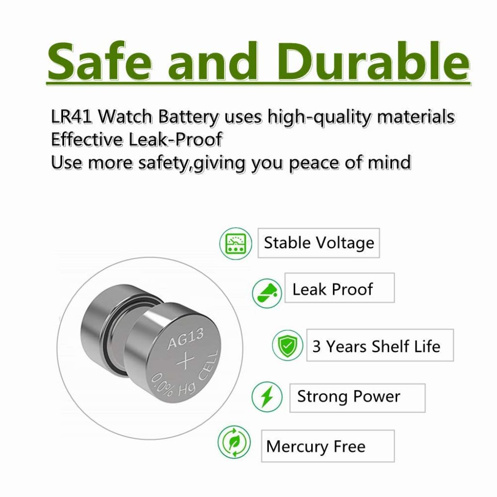 KaPonsec 30Packs AG13 LR44 A76 SR44 303 357 1.5V Button Coin Cell Battery