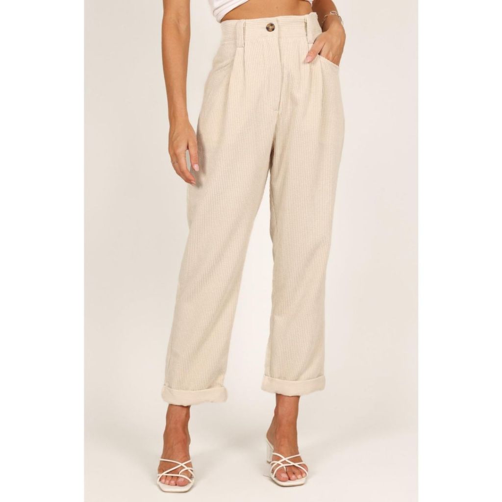 Petal and Pup Womens' Talaren Cord Pant - Cream, Size