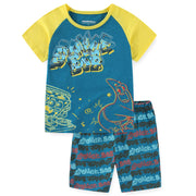 SpongeBob SquarePants Nickelodeon Boys 2 Piece Short Sleeve T-Shirt and Shorts Set for Big Kids, 4