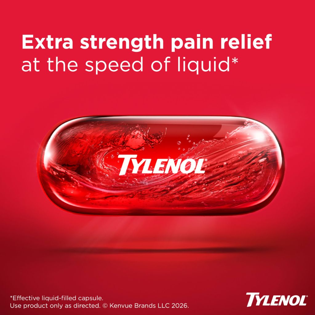 Tylenol Extra Strength Acetaminophen Liquid Gels, 500 mg per Gel | 75 Count