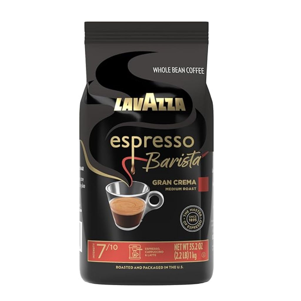 Lavazza Espresso Barista Gran Crema Medium Roast Whole Bean Coffee, 2.2 lb. Bag
